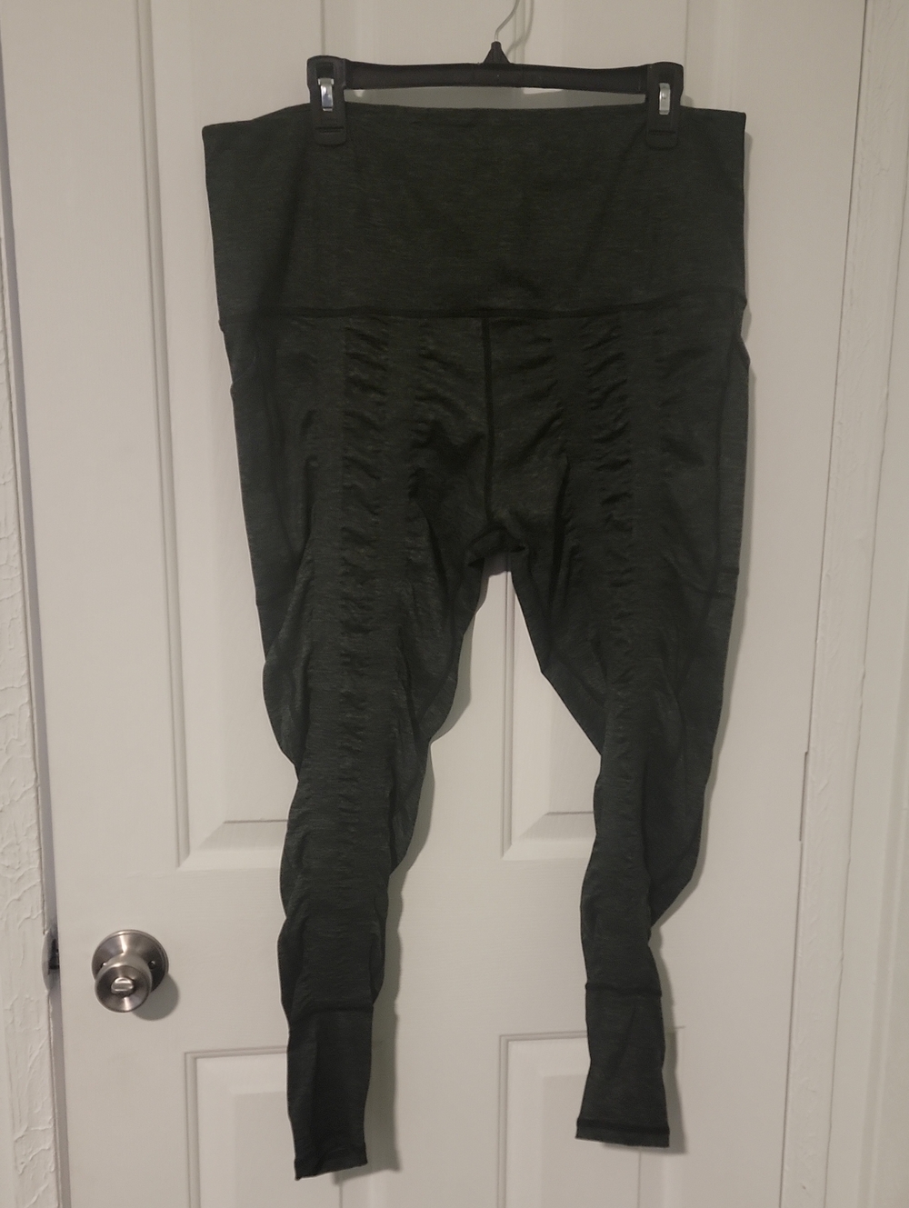 Sweetflexx High-Waist Dark Heather Green Women’s Resistance Leggings Size 18